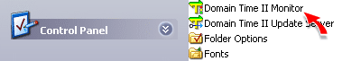 Domain Time II Monitor Service - Control Panel Icon