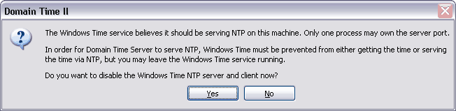 Confirm the change to the NTP protocol