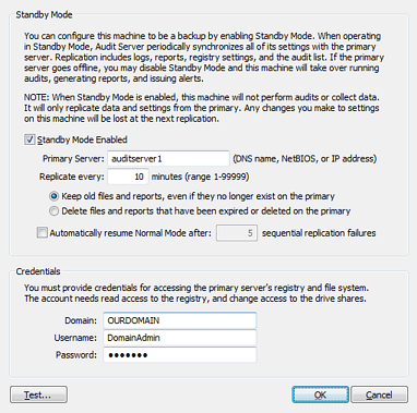 Standby Mode Options