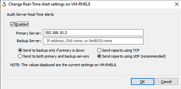 Manager - Change Real-Time Alert Settings