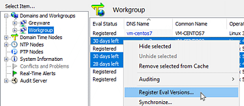 Manager - Selecting Machines To Register