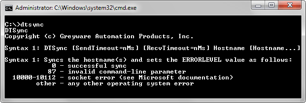 Domain Time II DTSync utility