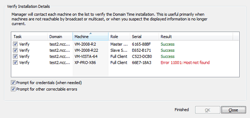 Remote Computer Operation dialog