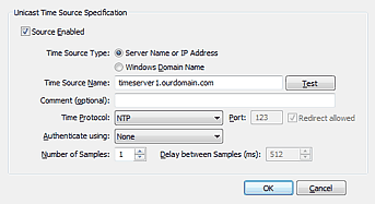 Add Unicast Time Source